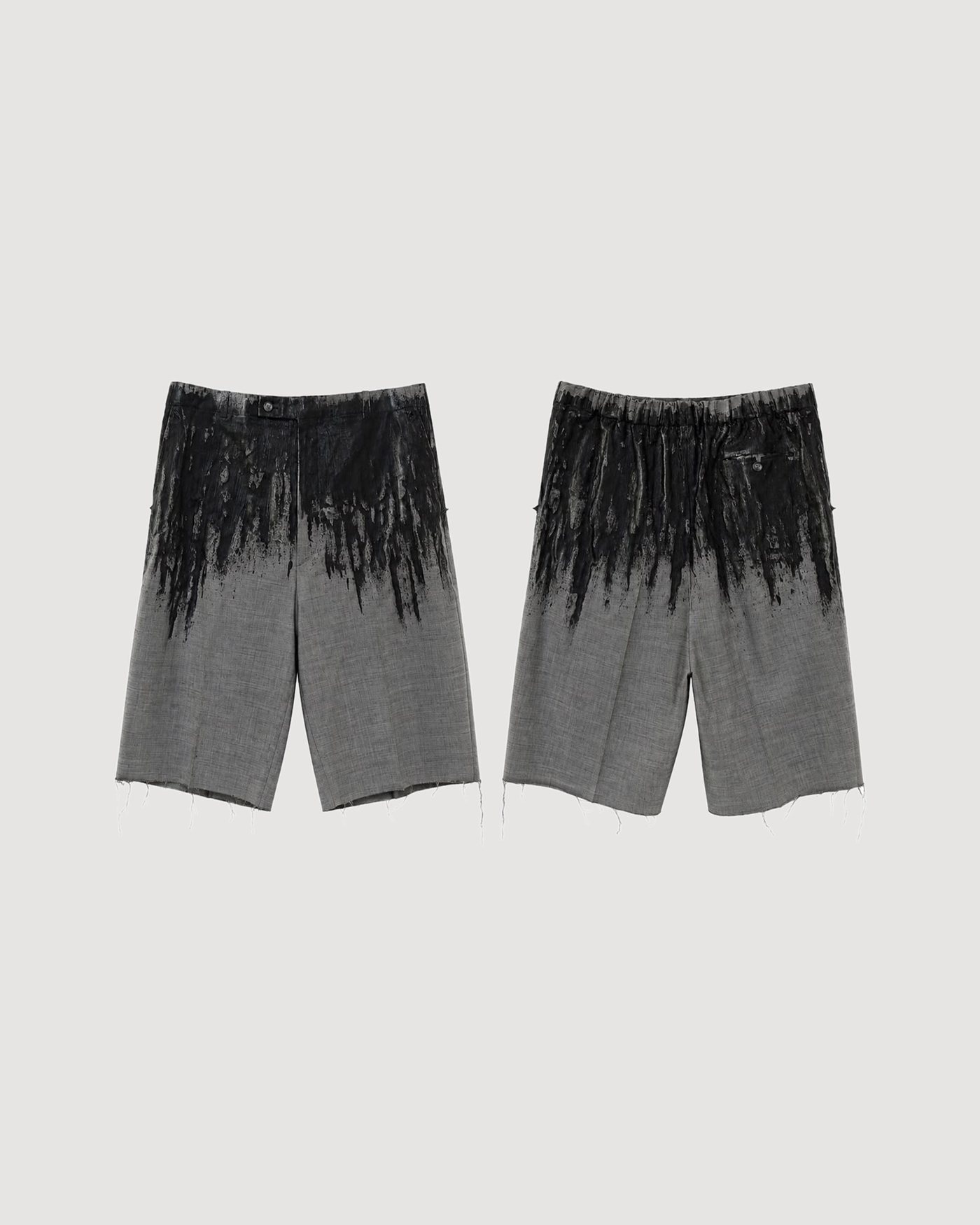 SKID MARK · Gris pin stripe con negro